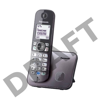 Телефон Panasonic KX-TG6811RUM (серебристый) {Беспроводной DECT,40 мелодий,телефонный справочник 120 зап.}