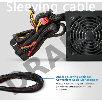 Блок питания Zalman ZM600-LXII <600W, (20+4+4+4) pin, 2x(6+2) pin, 6xSATA, 3xMolex, 12 см, кабель питания, 85%, Active P