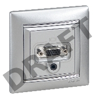 Электроустановочные изделия Legrand Legrand 770351 Рамка Valena - Алюминий/Серебряный штрих - одноместная