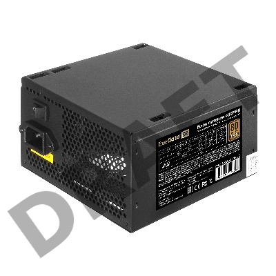 Блок питания 400W ExeGate 80 PLUS® Bronze 400PPH (ATX, APFC, КПД 88% (80 PLUS Bronze), 12cm fan, 20+4pin, 4+4pin, 2xPCI-E, 5xSATA, 3xIDE, black, Color Box)