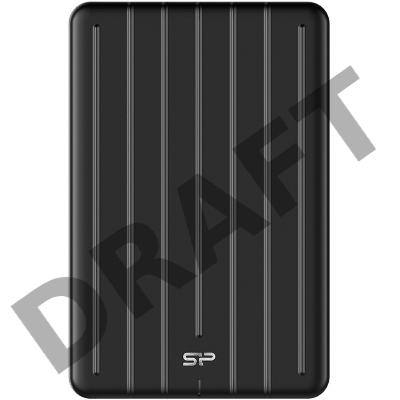 SSD Silicon Power 512Gb Bolt B75 Pro <SP512GBPSD75PSCK> (USB 3.1 Gen2 Type C, 520/450Mbs, противоударный MIL-STD 810G, 124х82х12mm, 85g) Black