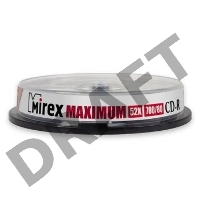 Диск CD-R Mirex 700 Mb, 52х, Maximum, Cake Box (25), (25/300)