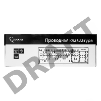 Клавиатура Gembird KB-8320U-Ru_Lat-BL, черный, USB, кнопка переключения RU/LAT,104 клавиши