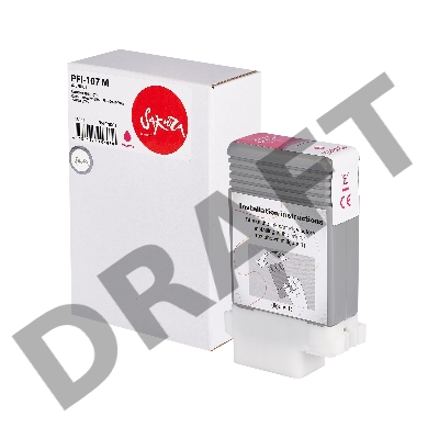 Струйный картридж Sakura 6707B001 ( PFI-107 M) для Canon, пурпурный, 130 мл.