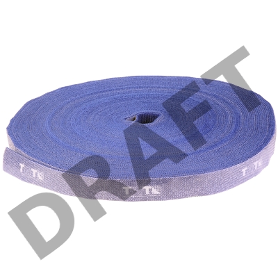 Хомут-липучка TWT шириной 20 мм, 30 м, синий