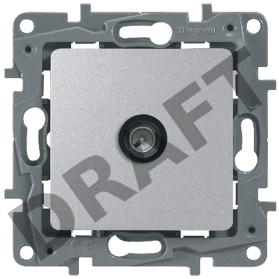 Розетка TV проходная 15дБ, алюм.