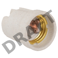 Патрон Iek EPC10-04-01-K01 Пкр27-04-К43 подвесной керамический, Е27, стикер на изделии, IEK