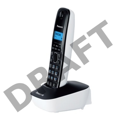 Телефон Panasonic KX-TG1611RUW (белый) {АОН, Caller ID,12 мелодий звонка,подсветка дисплея,поиск трубки}