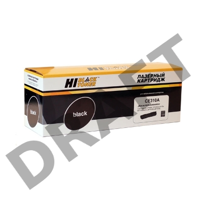 Расходные материалы Hi-Black CE310A Картридж Hi-Black для HP CLJ CP1025/CP1025nw/Canon LBP-7010C/7018C, Bk 1.2K с чипом      