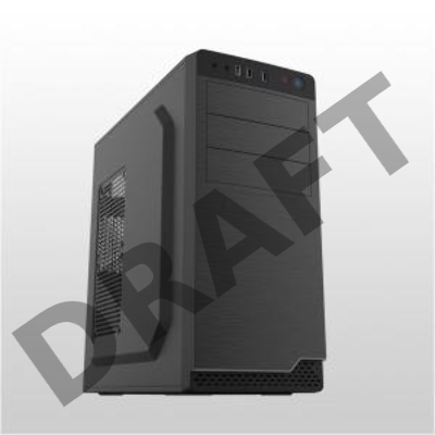 Корпус c блоком питания 450 Ватт Case Foxline FL-816, ATX, 3x5.25EXT, 1x3.5EXT, 3x3.5INT, 2xUSB2.0+1xUSB3.0, HDA, w/o FAN, w/450W ATX PSU, w/1.2m EU pwr cord