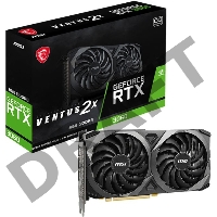 Видеокарта MSI RTX3060 VENTUS 2X 8G OC RTX 3060 8192Mb 128 GDDR6 1807/15000 HDMIx1 DPx3 HDCP Ret