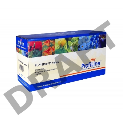 Картридж PL-113R00725 для принтеров Rank Xerox Phaser 6180/6180N/6180DN/6180MFP Yellow 6000 копий ProfiLine