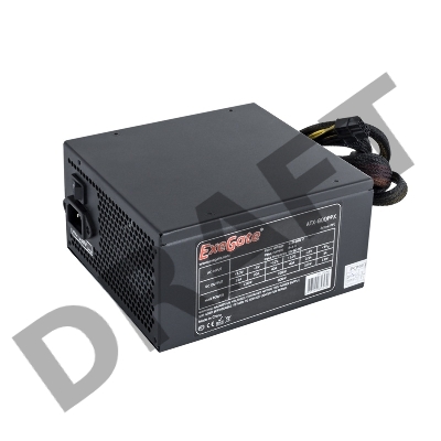Блок питания Exegate EX220363RUS-S 800PPX RTL, ATX, SC, black, APFC, 14cm, 24p+2*(4+4)p, PCI-E, 4*IDE, 5*SATA, FDD + кабель 220V с защитой от выдергивания