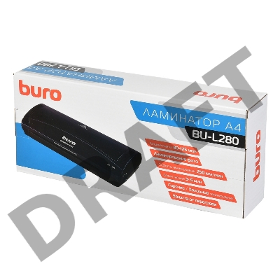 Ламинатор Buro BU-L280 (OL280) A4 (80-125мкм) 25см/мин (2вал.) хол.лам. лам.фото