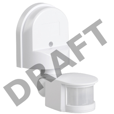 Детектор движения ДД 008 1100Вт угол обз. 180град. дальн. 12м IP44 бел. ИЭК LDD10-008-1100-001