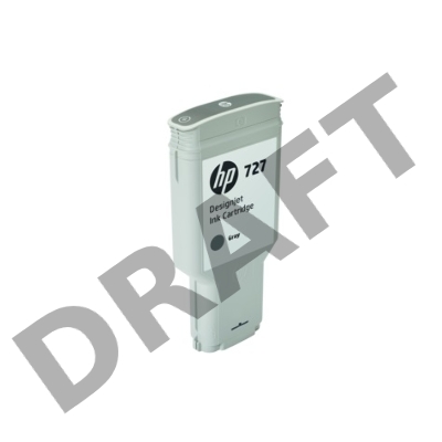 Картридж HP 727 с чернилами фотографического черного цвета для принтеров Designjet, 300 мл