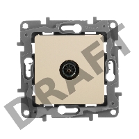 Розетка TV Звезда сл. кость ETIKA 