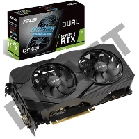 Видеокарта Asus  DUAL-RTX2060-O6G-EVO nVidia GeForce RTX 2060 6144Mb 192bit GDDR6 1365/14000 DVIx1/HDMIx2/DPx1/HDCP PCI-E Ret
