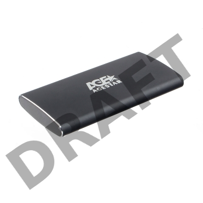 USB 3.0 Внешний корпус mSATA AgeStar 3UBMS2 (BLACK), алюминий, черный