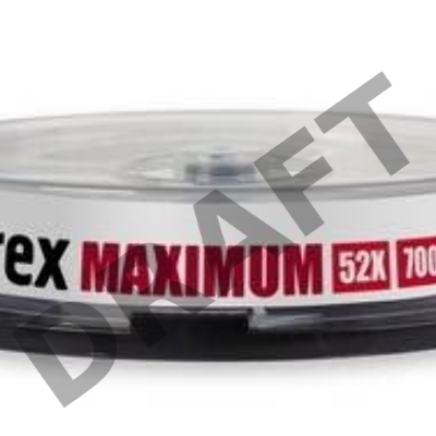 Диск CD-R Mirex 700 Mb, 52х, Maximum, Cake Box (10), (10/300)