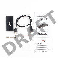 USB 3.0 Внешний корпус mSATA AgeStar 3UBMS2 (BLACK), алюминий, черный