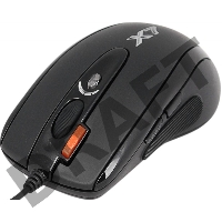 Мышь A4Tech XL-750BK черный лазерная (3600dpi) USB2.0 игровая (6but)