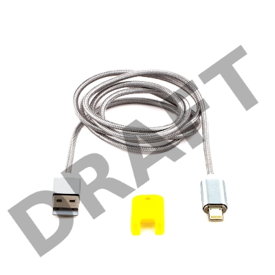 Кабель Cablexpert магнитный USB 2.0 CC-USB2-AMLMM-1M, AM/ iPhone lightning, магнитный кабель, 1м, алюминиевые разъемы, коробка