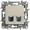 Розетка RJ11+RJ45 к. 5 UTP, ..