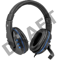 Гарнитура DEFENDER GAMING WARHEAD G-160 BLACK/BLUE 64118