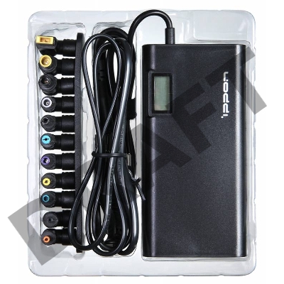 Блок питания Ippon SD90U автоматический 90W 15V-19.5V 10-connectors 1xUSB 2.1A от бытовой электросети LСD индикатор