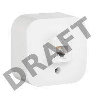 Электроустановочные изделия Legrand 782214 Розетка Quteo RJ11 (Белая)