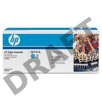 Тонер-картридж HP CE741A голубой Color LJ CP5225 (7300стр.)