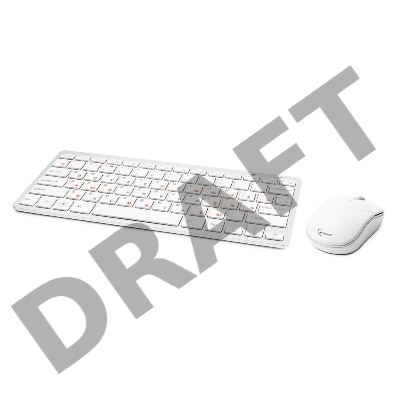 Клавиатура+мышь Gembird KBS-7001-RU {Wireless, ноутбучн. механизм клавиш 2.4ГГц/10м, мини-приемник- USB}