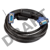 Кабель VCOM VVG6460-3MO Кабель удлинительный Монитор-SVGA card (15M-15F) 3m, 2 фильтра    