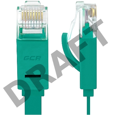 Патч-корд Greenconnect PROF плоский прямой 5.0m, UTP медь кат.6, зеленый, позолоченные контакты, 30 AWG, GCR-LNC625-5.0m, ethernet high speed 10 Гбит/с, RJ45, T568B Greenconnect Патч-корд PROF плоский прямой 5.0m, UTP медь кат.6, зеленый, позолоченные кон