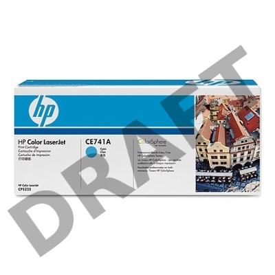 Тонер-картридж HP CE741A голубой Color LJ CP5225 (7300стр.)