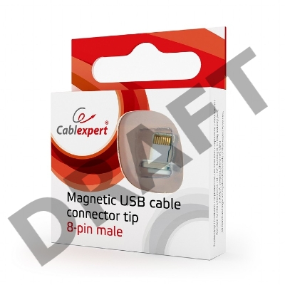 Адаптер lightning Cablexpert CC-USB2-AMLM-8P для магнитного кабеля, коробка