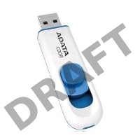 Флеш Диск AData 16Gb C008 AC008-16G-RWE USB2.0 белый
