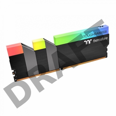 Оперативная память Thermaltake 16GB DDR4 4000 DIMM TOUGHRAM RGB Black Gaming Memory Non-ECC, CL19, 1.35V, Heat Shield, XMP 2.0, Kit (2x8GB), RTL