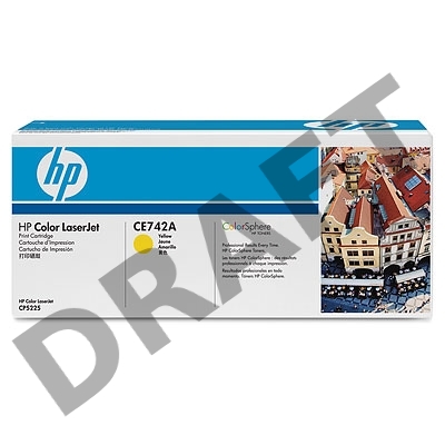 Тонер-картридж HP CE742A желтый Color LJ CP5225 (7300стр.)
