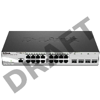 Сетевое оборудование D-Link DGS-1210-20/ME/A1A Управляемый коммутатор 2 уровня с 16 портами 10/100/1000Base-T и 4 портами 1000Base-X SFP