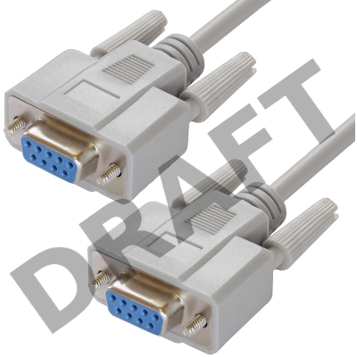 Greenconnect Кабель 10.m 0-модемный COM линковочный, DB9/DB9  9F/9F, серый, 30 AWG, GCR-DB901-10m Greenconnect Кабель 10.m 0-модемный COM линковочный, DB9/DB9  9F/9F, серый, 30 AWG, GCR-DB901-10m