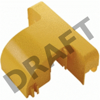 Спуск кабельный под лоток 120 мм с крышкой, желтый Спуск кабельный под лоток 120 мм с крышкой, желтый