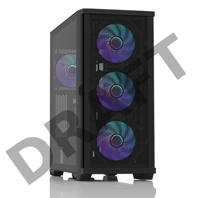 Корпус ZALMAN Z10 DUO, ATX, BLACK, WINDOW, 2x3.5