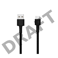 USB-кабель XIAOMI Mi Braided USB Type-C Cable SJX10ZM 100см чёрный