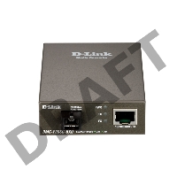 Сетевое оборудование D-Link DMC-F20SC-BXU/A1A WDM медиаконвертер с 1 портом 10/100Base-TX и 1 портом 100Base-FX с разъемом SC (ТХ: 1310 нм; RX: 1550 нм) для одномодового оптического кабеля (до 20 км)