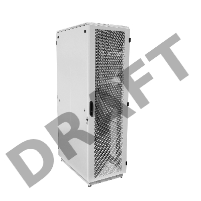 Шкаф телекоммуникационный напольный 42U (600x800) дверь перфорированная 2 шт. (3 места), [ ШТК-М-42.6.8-44АА ]