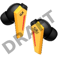 Наушники с микрофоном Edifier GX07 желтый/черный вкладыши BT в ушной раковине