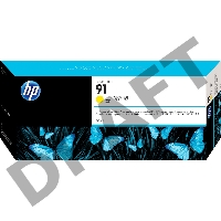 Картридж струйный HP №91 C9469A желтый для HP DJ Z6100 (775мл)