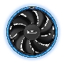 Кулер PCCooler E126M B S775/115X/AM2/2+/AM3/3+/AM4/FM1/FM2/2+ (48 шт/кор, TDP 92W, вент-р 120мм с PWM, Blue LED FAN, 1000-1800RPM, 26.5dBa) Retail Color Box